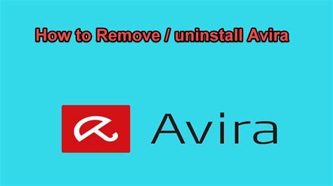 how to remove avira